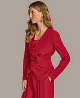 Donna Karan New York Women's Asymmetrical Zip Front Blazer