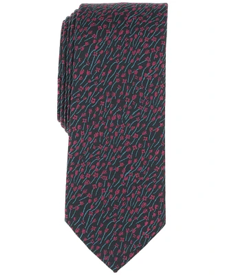 Bar Iii Men's Bennet Skinny Floral Tie, Created for Macy's