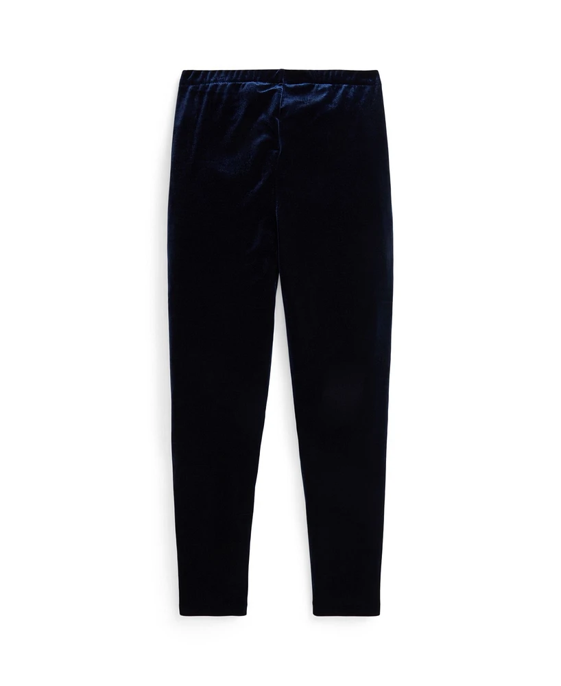 Polo Ralph Lauren Big Girls Stretch Velour Legging Pant