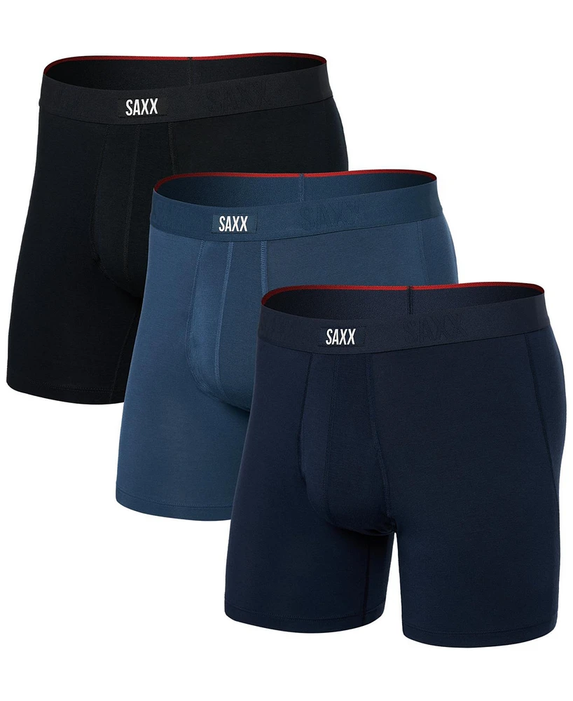 Saxx Men's Vibe Xtra 3-Pk. Solid Boxer Briefs