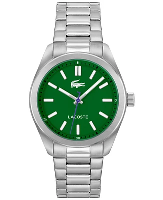 Lacoste Men's Monceau Silver Stainless Steel Bracelet Watch 41mm