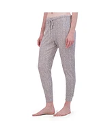 Tahari Women's Ribbed Drawstring Jogger Pajama Pant