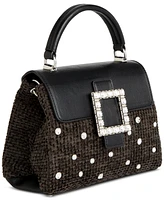 On 34th Tandii Woven Crystal Small Satchel Crossbody