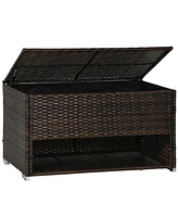 Streamdale Furniture Outdoor Deck Box & Shoe Storage with Liner for Cushions, Toys, Tools