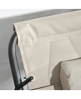 Folding Chaise Lounges: 5-Level Recline, Padded Seat, Side Pocket & Headrest