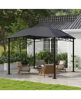 Streamdale Furniture Soft Top Patio Gazebo with Geometric Roof