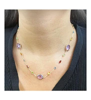 The Lovery Semi Precious Gemstone Necklace 14K Gold