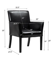 Sugift Modern Pu Leather Executive Arm Chair Sofa