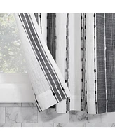 Slub Texture Stripe Cotton Cafe Curtain Valance