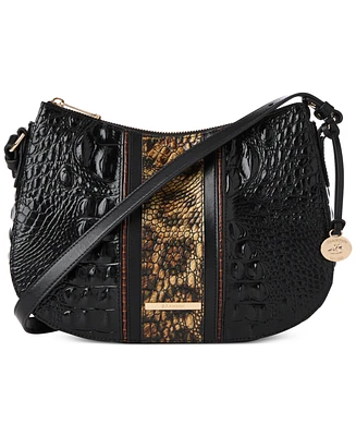 Brahmin Shayna Kairos Embossed Leather Crossbody Bag