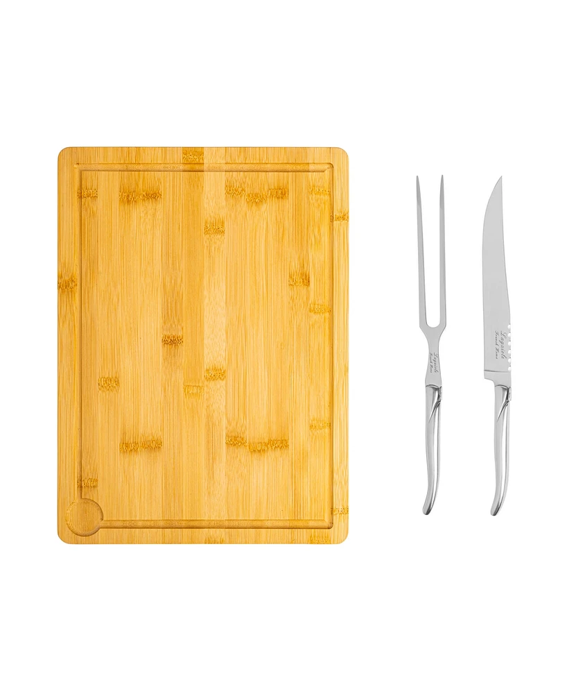 French Home Laguiole 2 Piece Carving with Wood Cutting Board