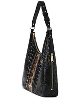 Brahmin Tabitha Kairos Embossed Leather Shoulder Bag