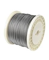 Yescom 1/8" T316 Stainless Steel Cable Wire Rope 7x7 Aircraft Strand Railing Decking Coil Reel 1000 Ft