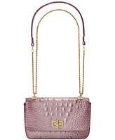 Brahmin Rosa Melbourne Embossed Leather Crossbody Bag