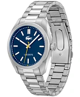 Lacoste Men's Monceau Silver Stainless Steel Bracelet Watch 41mm