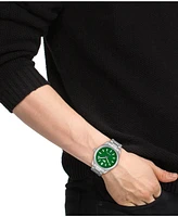 Lacoste Men's Monceau Silver Stainless Steel Bracelet Watch 41mm