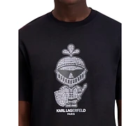 Karl Lagerfeld Paris Men's Logo & Armor Graphic T-Shirt