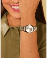 Rosefield Ace Xs Women's Silver Tone Stainless Steel Bracelet Watch 29mm