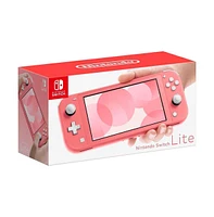 Nintendo Switch Lite Coral Bundle With Mario Kart 8 Deluxe Game