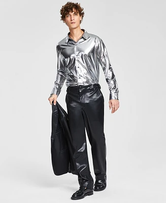 Tinsel Men's Faux Leather Dress Pants