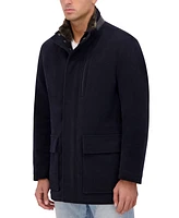 Cole Haan Men's Wool Plush Car Coat