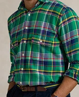 Polo Ralph Lauren Men's Big & Tall Plaid Brushed Flannel Workshirt