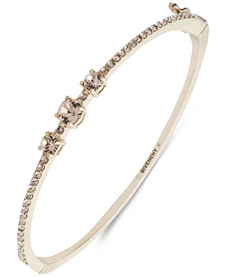 Givenchy Triple Crystal Stone Pave Bangle Bracelet