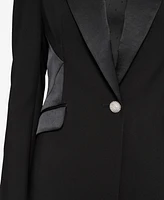 Karl Lagerfeld Paris Women's One-Button Tuxedo Jacket