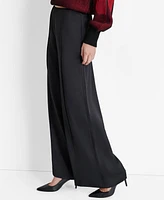 Dkny Women's High-Rise Wide-Leg Pintuck Pants