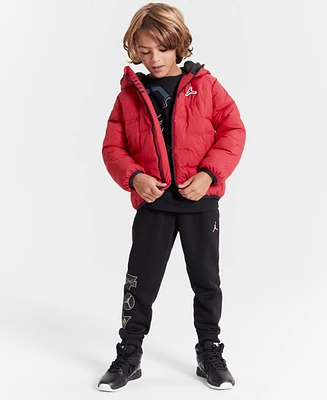 Jordan Big Kids Welded Full-Zip Hooded Puffer Jacket