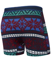 Saxx Men's Daytripper Moisture-Wicking Holiday Printed Boxer Briefs