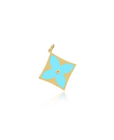 The Lovery Turquoise Luxe Flower Charm