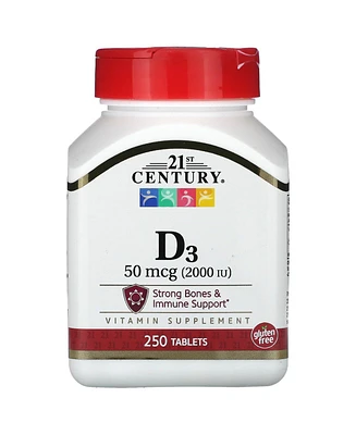 21st Century D3 50 mcg (2 000 Iu)