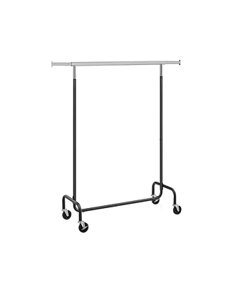 Slickblue Heavy-Duty Clothes Rack with Extendable Hanging Rod; Robust and Adjustable Garment Storage