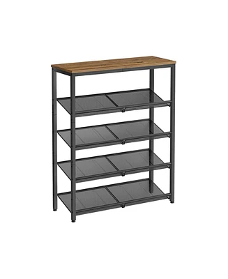 Slickblue 5-Tier Shoe Rack for Entryway