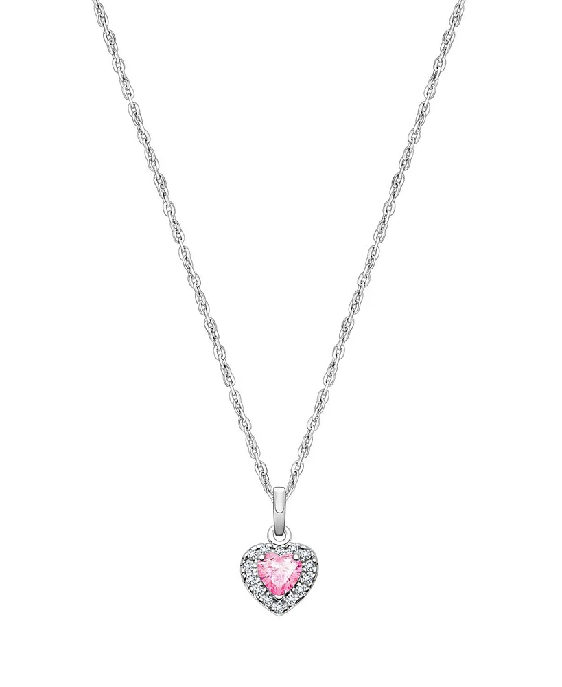 Tiny Blessings Children's Sterling Silver Blissful Heart Girls' 12-14" Necklace