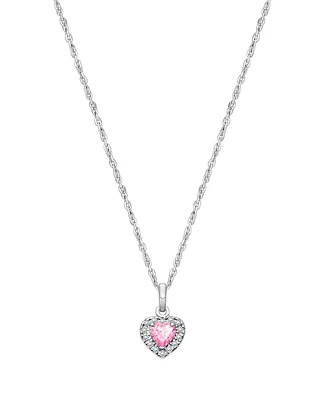 Tiny Blessings Children's Sterling Silver Blissful Heart Girls' 12-14" Necklace