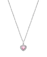 Tiny Blessings Children's Sterling Silver Blissful Heart Girls' 12-14" Necklace