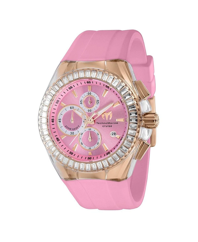 TechnoMarine Men's Tm- Cruise Quartz Chronograph Pink