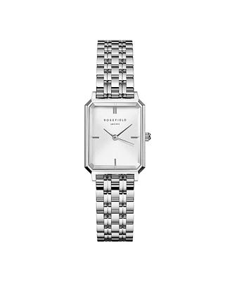 Rosefield Octagon Xs Women's Silver Tone Stainless Steel Bracelet Watch 24mm