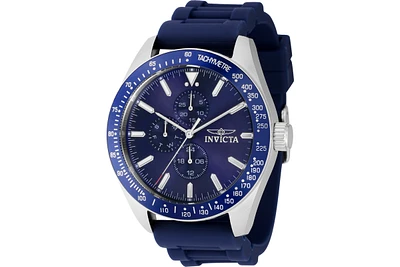 Invicta Men's 38401 Aviator Quartz 3 Hand Blue Dial Watch