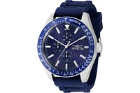 Invicta Men's Aviator Quartz 3 Hand Blue Dial Watch