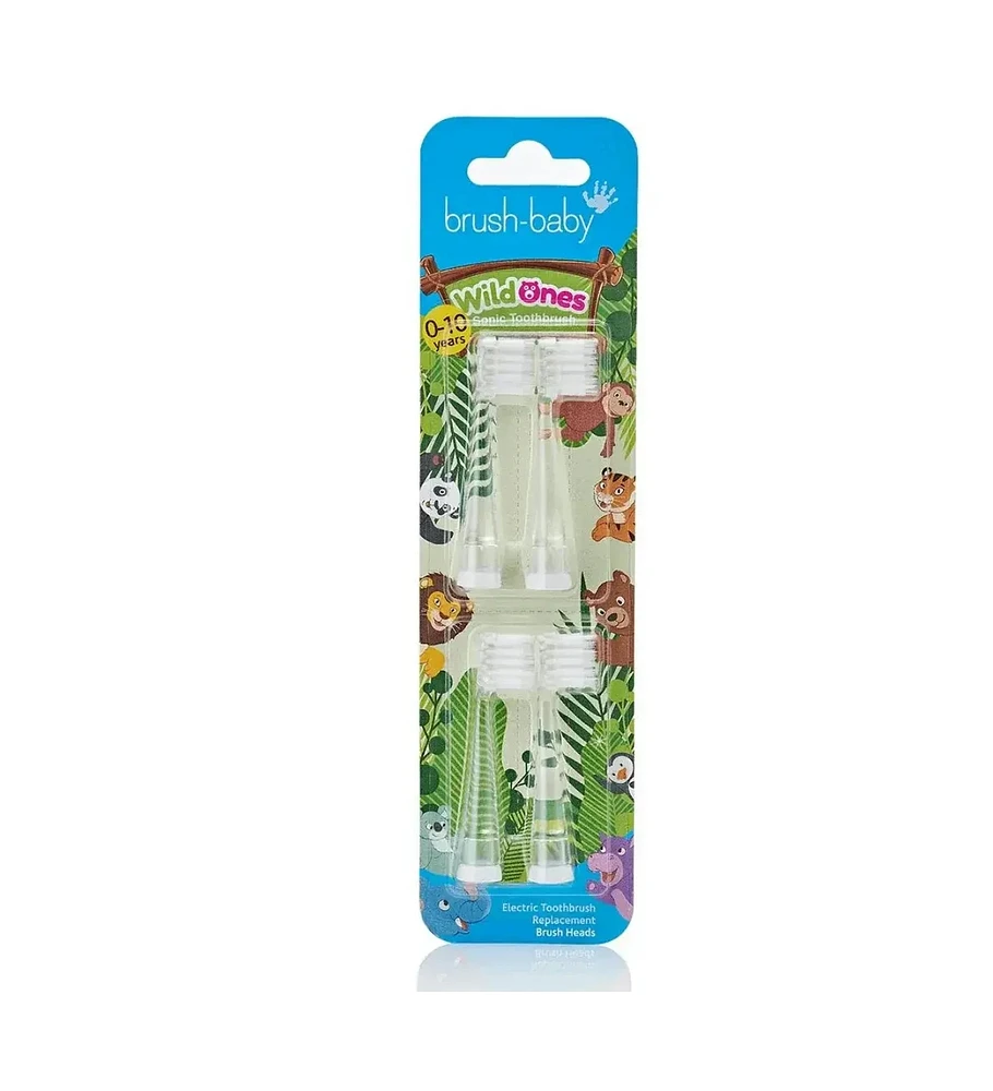 Brush-Baby WildOnes Bear Kids Rechargeable Toothbrush Gift Set | Childrens Electric Toothbrush