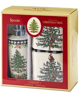 Spode Christmas Tree 3-Pc. Soap/Lotion Dispenser & Bath Towel Set