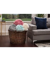 Chanasya Premium Solid Faux Long Fur Throw Blanket - Soft, Fuzzy For Bed or Couch 60" x 70" Aubergine