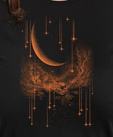 Hybrid Apparel Plus Halloween Moon Graphic T-shirt