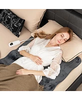 Sugift Electric Heated Mattress Pad with 5 Heating Levels and Overheat Protection