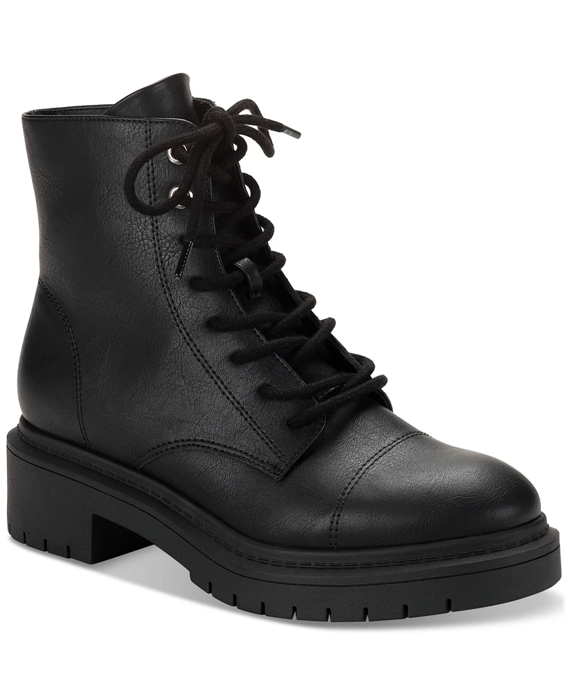 Style & Co Women's Zaharaa Platform Lace-Up Boots, Created for Macy's