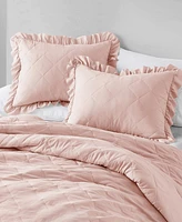 510 Design Phoebe Diamond Quilted Ruffle Edge 3-Pc. Comforter Set