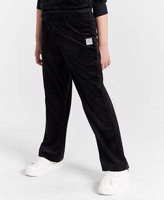 Calvin Klein Performance Big Girls Luxe Velour Sweatpants